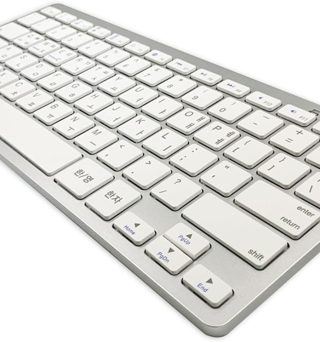 Wireless Korean Keyboard, Minority Language Hangul Keyboard Ultra Thin Lightweight Silent Bluetooth Keyboards for Laptop/Computer/Surface/Desktop/Smart TV